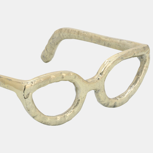 Gold Glasses Sculpture