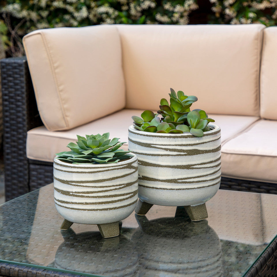 Ceramic Footed Planter