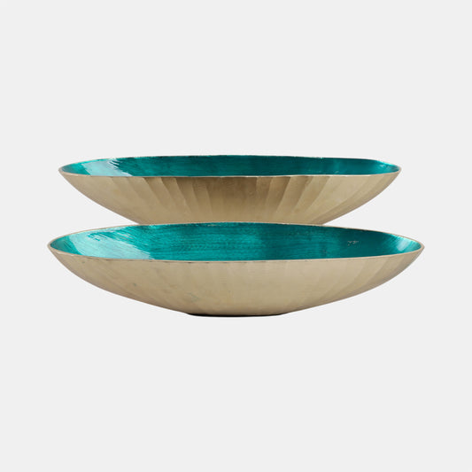 Oval Metal Bowl
